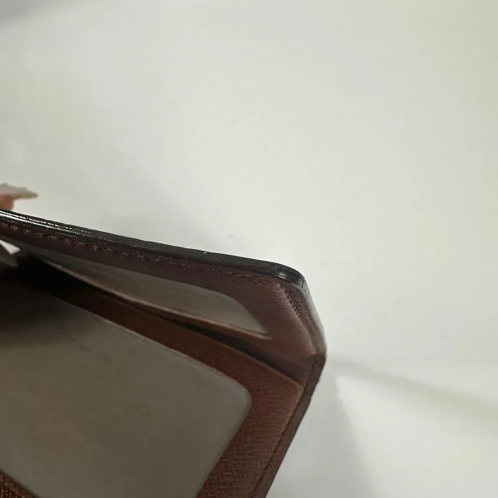 Louis Vuitton Wallet Mens One Size Brown Monogram Canvas ID Card Holder Spain